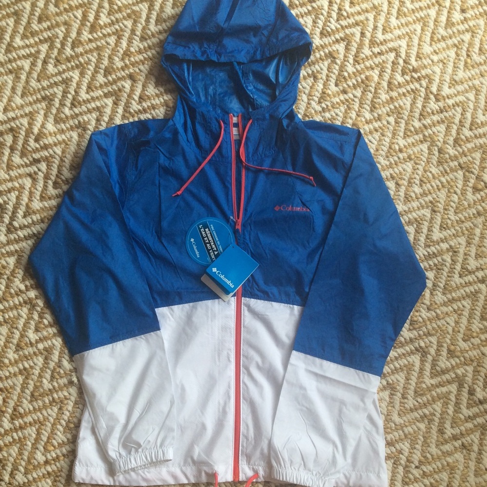 Columbia rain coat.